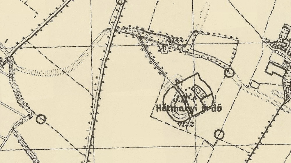 Hetméň na vojenskej mape z roku 1889