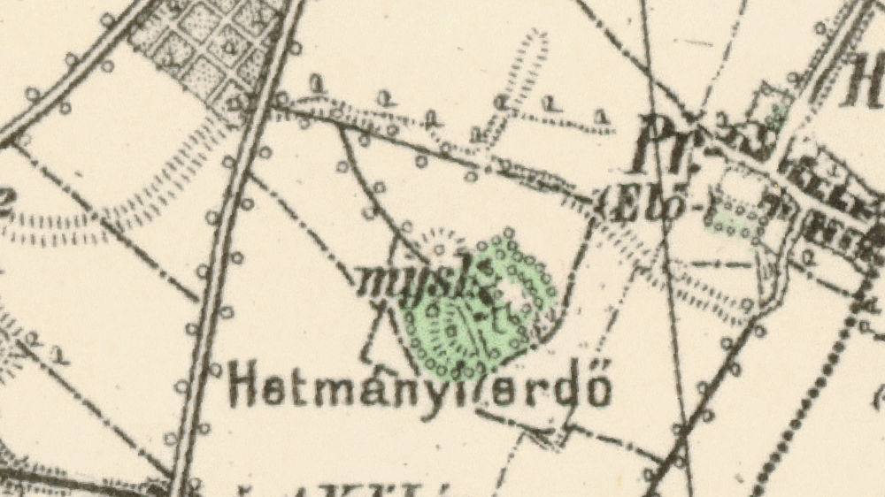 Lehnický Hetméň na mape z roku 1938