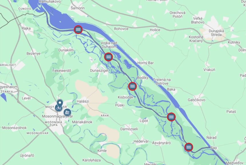 insula-magna-prehradzky Projekt prehrádzok na starom koryte Dunaja - Insula Magna