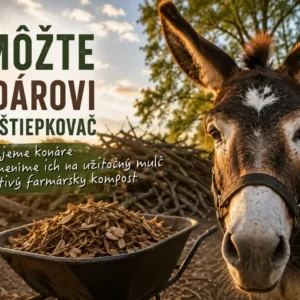 Somárik Aladár potrebuje štiepkovač – heronanner