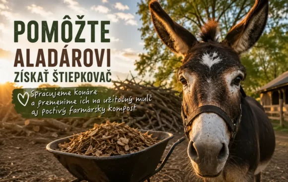 Somárik Aladár potrebuje štiepkovač – heronanner